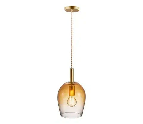 Svietidlá Nordlux - Luster na lane UMA 1xE27/40W/230V pr. 18 cm hnedá/dymová 2112703027
