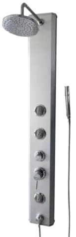 Sprchy a sprchové panely Sprchový panel Multi na stěnu i do rohu s pákovou baterií chrom BASICSHOWER BASICSHOWER