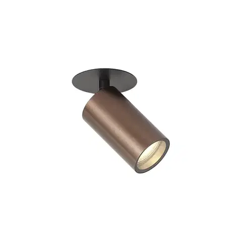Zapustené svietidlá Moderné zapustené bodové svietidlo tmavý bronz GU10 50mm IP44 - Chels