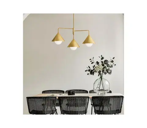 Svietidlá Elstead Alora Mood ALM-REMYCK3-GD - Luster na tyči REMYCK 3xE27/60W/230V zlatý ALM-REMYCK3-GD