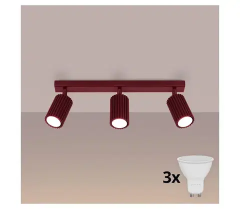 Svietidlá BRILAGI - LED bodové svietidlo CRESTO 3xGU10/10W/230V bordové BR.1923