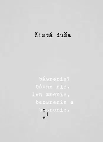 Poézia čistá duša - Čistá duša