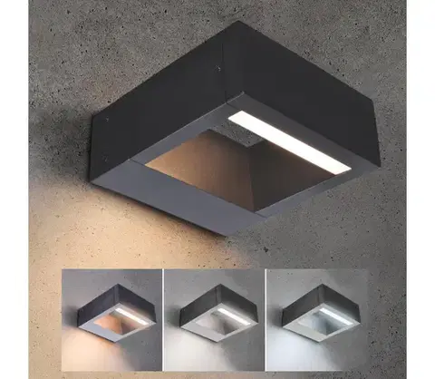 LED osvetlenie BRILAGI - LED Vonkajšie svietidlo RAGUSA LED/7W/230V 3000/4000/6000K antracit IP54 WO-HR60072-OEM-ANT