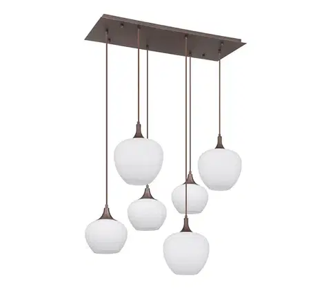 Svietidlá Globo 15548-6HC - Luster na lanku MAXY 6xE27/40W/230V biela 15548-6HC