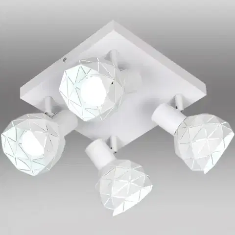 Lampy do obývačky Stropné bodové svietidlo Puzzle 4 AS-PUE144W white LS4