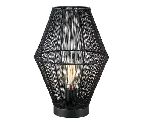 Lampy Markslöjd 108666 - Stolná lampa CASA 1xE27/40W/230V čierna 108666