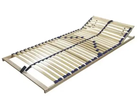 Rošty do postelí KONDELA Twinflex New polohovateľný lamelový rošt 90x200 cm brezové drevo / plast