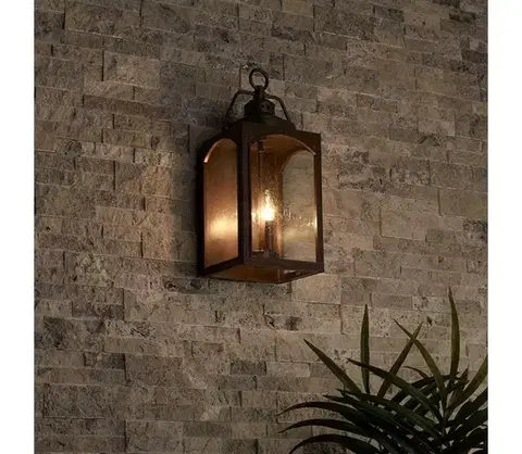 Svietidlá Elstead Feiss FE-RANDHURST-L-CO-Vonkajšie nástenné svietidlo RANDHURST 3xE14/40W/230V IP44 FE-RANDHURST-L-CO