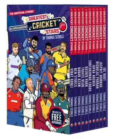 Encyklopédie pre deti a mládež - ostatné The Greatest Cricket Stars 10 Book Collection - Thomas Scoble