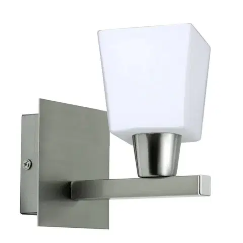 Nástenné svetlá Nástenná lampa Maxim E14 matný nikel