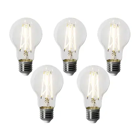 LED osvetlenie Sada 5 stmievateľných LED žiaroviek E27 A60 6W 500 lm 3000K
