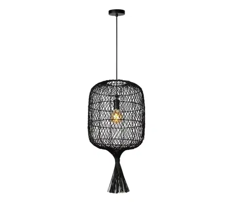 Svietidlá Lucide 03436/40/30 - Luster na lanku GARVE 1xE27/40W/230V čierna 03436/40/30