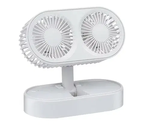 Ventilátory  Nabíjací stolný látor 3,7 V 1200 mAh biela 8711252436432