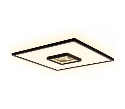 Svietidlá Briloner 3848015 - LED stropné svietidlo TORO LED/18W/230V 42x42 cm čierne 3848015