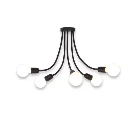 Svietidlá Top Light Galileo 5 C - Luster na tyči 5xE27/40W/230V čierna Galileo 5 C