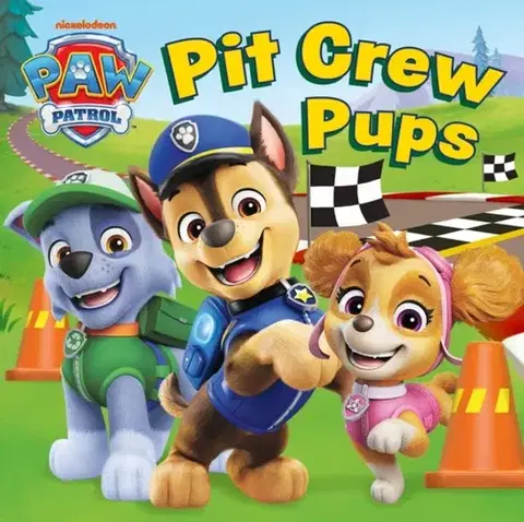 Leporelá, krabičky, puzzle knihy PAW Patrol Pit Crew Pups board book - Patrol
