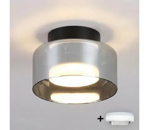 Svietidlá BRILAGI - LED Podhľadové svietidlo AURA LUX 1xGX53/30W/230V priemer 13 cm čierne/dymové WO-OEM-CF-02-BK
