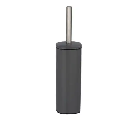Svietidlá WENKO 24777100 - WC súprava ALASSIO 9,3x39,2 cm nerezová oceľ/šedá 24777100