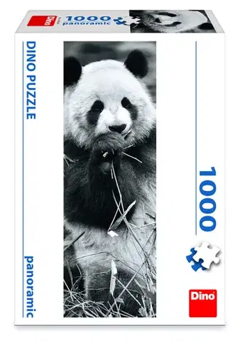 1000 dielikov Dino Toys Puzzle Panda v tráve 1000 panoramic Dino