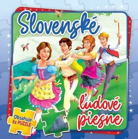 Leporelá, krabičky, puzzle knihy Slovenské ľudové piesne - Obsahuje 6x puzzle