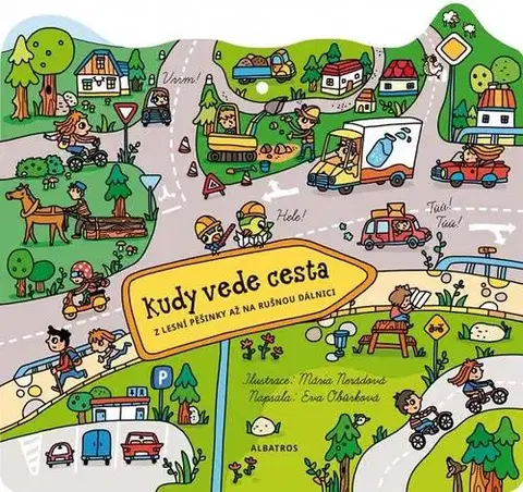 Leporelá, krabičky, puzzle knihy Kudy vede cesta - Eva Obůrková