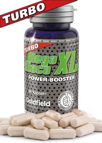 Anabolizéry a NO doplnky Mega Maca XL Turbo - Goldfield 60 kaps.