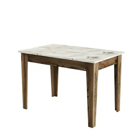 Konferenčné stolíky Jedálenský stôl Kiev White and Walnut