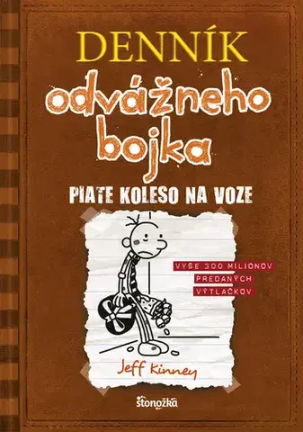 Dobrodružstvo, napätie, western Denník odvážneho bojka 7: Piate koleso na voze, 3. vydanie - Jeff Kinney,Elena Guričanová