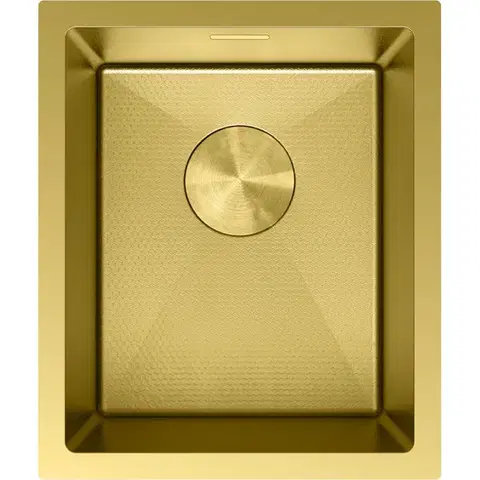 Kuchynské drezy MEXEN MEXEN - Trixo oceľový drez 1-bowl 370 x 440 mm, zlatá HC 6412371000-55HC