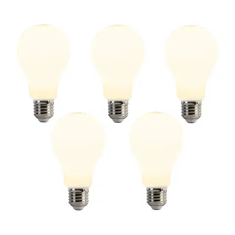 LED osvetlenie Sada 5 LED žiaroviek E27 A67 Opal 8W 900lm 2700K