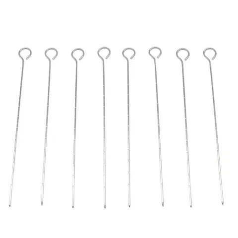Príslušenstvo ku grilom Grilovacie ihly 8 ks 27 cm KY2708