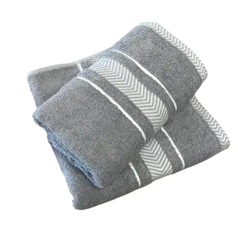 Uteráky Froté uterák deluxe Monako sivý 50x90cm TiaHome
