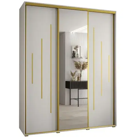 Šatníkové skrine Skriňa 45 Canaris 13 190 biela/gold