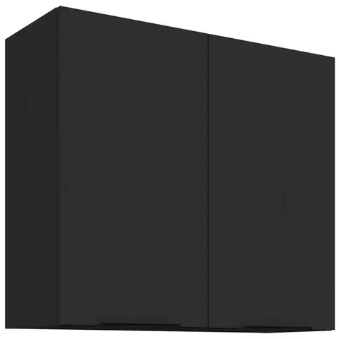 Kuchynské skrinky visiace Kuchynská skrinka Aria-Bl/Bl Anti Fingerprint 80g-72 2f