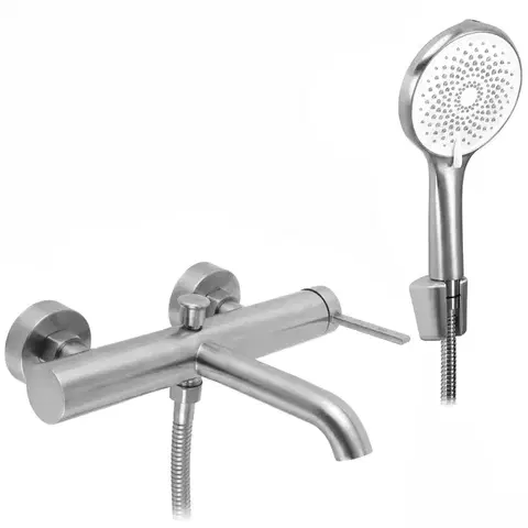 Kúpeľňové batérie REA - Vaňová nástenná batéria Rivo Brush Nickel REA-B7506