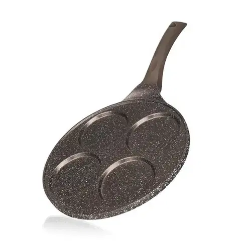 Panvice Banquet Pánev na 4 lívance s nepřilnavým povrchem Granite Dark Brown 26 cm