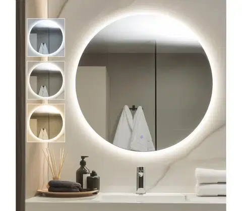 Svietidlá BRILAGI - Kúpeľňové zrkadlo LUNA LED/32W/230V pr. 100 cm IP44 CRI 90 stmievateľné +CCT FG-CY36-B01-100100