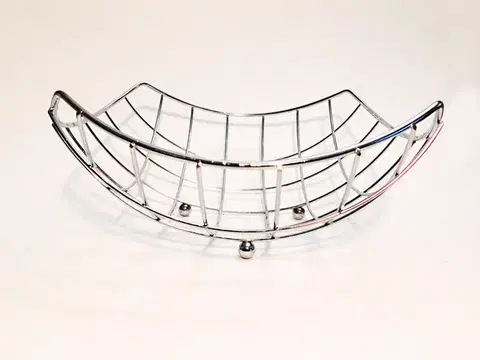 Košíky na potraviny MAKRO - Košík drôtený hranatý, 24x10cm