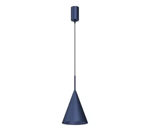 Svietidlá  Závesný luster na lanku CAPITAL 1xGX53/15W/230V, priemer 17 cm, modrý MLP0968