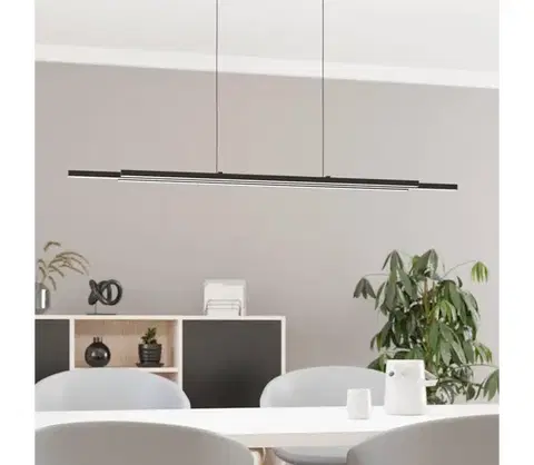Svietidlá Eglo 31232 - LED Luster na lanku CANNIGIONA LED/20,3W/230V čierna 31232