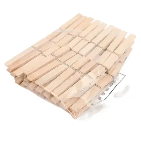 Kúpeľňové doplnky Drevené štipce 7,4x1cm/5g/pc ye20