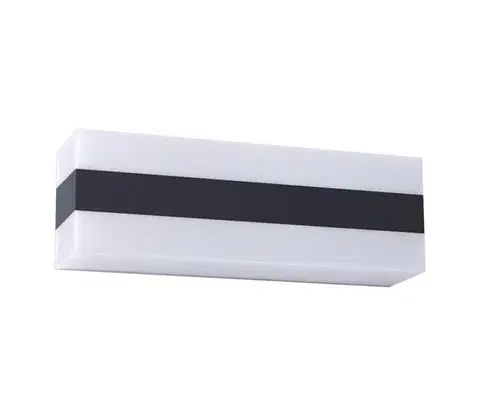Svietidlá Redo 90330 - LED Vonkajšie nástenné svietidlo KODIAK LED/12W/230V IP65 biela/čierna 90330