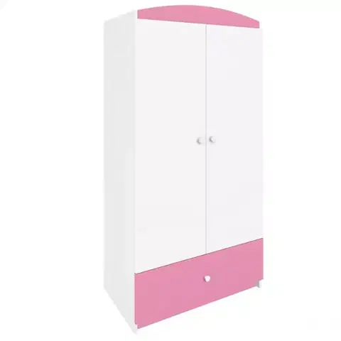 Skrine do izieb Skriňa Babydreams Ružová