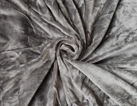 Plachty Mikroplyšová plachta napínacia sivá 180x200cm TiaHome