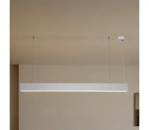 Svietidlá  LED Luster na lanku LED/55W/230V 3000/4000/6500K 120 cm biela LN75