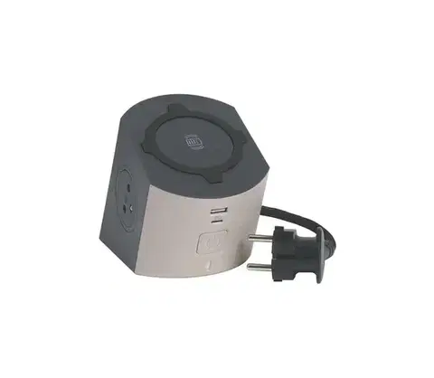 Predlžovacie káble Legrand 049402-Rozboč. zásuvka s vyp. 2Z Typ E +USB-A+USB-C a bezdr. nab. 10W 2m 049402