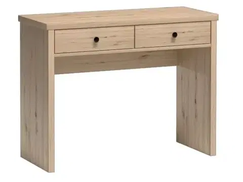 Toaletné stolíky KONDELA Koli C-18 toaletný stolík dub artisan / čierna