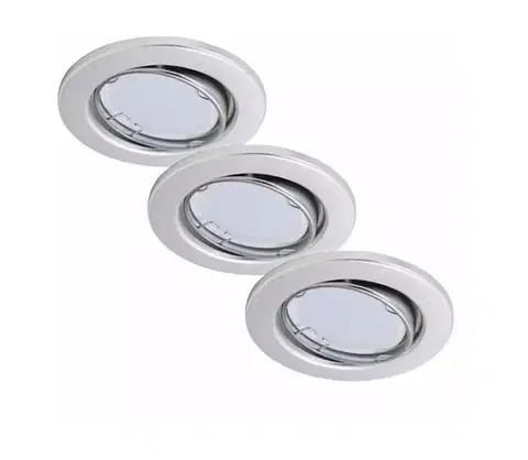 Svietidlá Briloner 7221-039 - SADA 3x LED Kúpeľňové svietidlo 1xGU10/3W/230V strieborná 7221-039