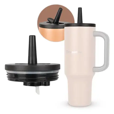 Termosky a termohrnčeky Náhradné viečko pre termohrnček inSPORTline Cocoanna 1200ml kávová