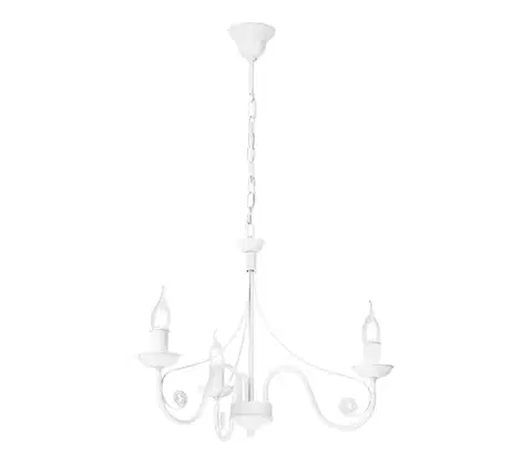 Svietidlá  Luster na reťazi DONATO 3xE14/40W/230V biela LM-3.29/BIAŁY MAT